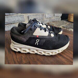 On Cloud Cloudstratus 3 Black White Mens 10 Running Shoes See Description